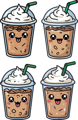 Boba Coffee Tea Vector vector illustration