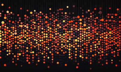 Shimmering strands of light descend