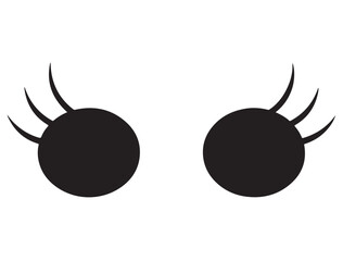 CARTOON EYE SILHOUETTE