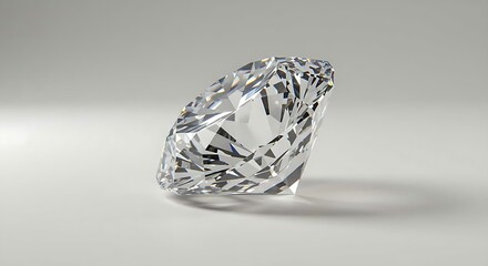 Luxury Diamond Jewelry Stone &ndash; Macro Shot of Brilliant Gem for Stock