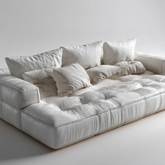 A modular sectional sofa with adjustable backrests and modern cushions.