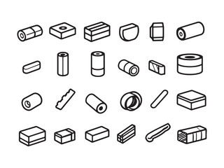 Packing Tape art icon graphic outline symbol drawing concept
