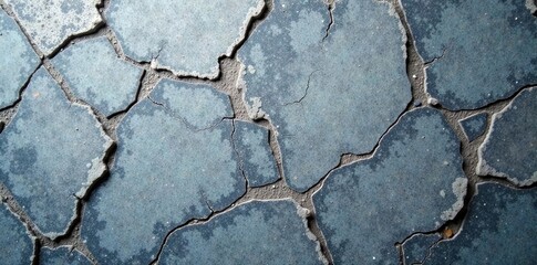 Obraz premium Close-up of textured grey stone surface with natural cracks and imperfections, rock, natural