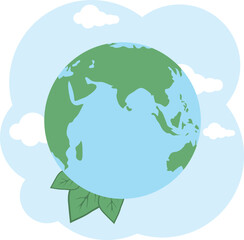 Save the planet, protect the ecology, planet protection icon. Designer image, poster, vector, vector illustration.