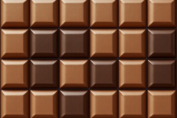 Fototapeta premium Dark and milk chocolate bar squares