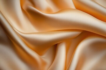 Close-up of luxurious silk fabric with soft folds, smooth texture, and elegant light reflections, high resolution, stock photo background