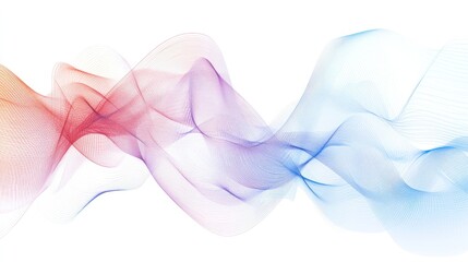 Abstract flowing lines of color