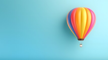 Fototapeta premium Breathtaking Hot Air Balloon Panorama Amid a Sea of Lush, Dream-Infused Clouds | Generative AI