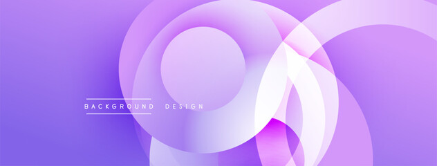 Abstract purple layers create flowing shapes. Soft gradients suggest depth, modern design elements present. Minimal text reads background design.