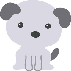 강아지_바둑이03 (일러스트)