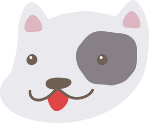 강아지얼굴_점박이01 (일러스트)