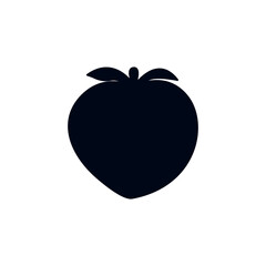 Peach fruit vector emoji illustration symbol sign icon