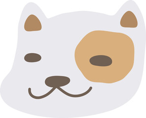 강아지얼굴_점박이02 (일러스트)