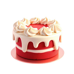 Red Velvet Cake with Cream Cheese Frosting Drips