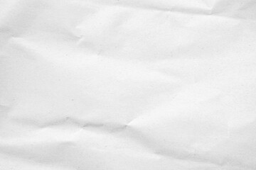 White recycled craft paper texture as background. Grey paper texture, Old vintage page or grunge vignette of old newspaper. Pattern rough art creased grunge letter. Hardboard with copy space for text.