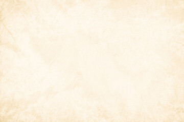 Colour old concrete wall texture background. Close up retro plain cream color cement wall background texture. Design paper vintage parchment element.