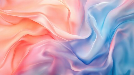 Obraz premium Satin fabric with shimmering highlights, fluid and glossy texture, luxurious fashion background