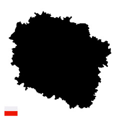 poland map vector with transparent background
