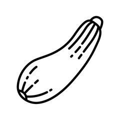 Simple Outline Icons of Eggplant Vegetables for Vegan, Mediterranean, and Organic Meals