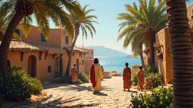 Jesus at the sea of Galilee