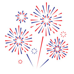 USA fireworks. United states of america independence day fireworks. for 4th of July.