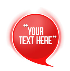 Editable Speech Bubble Text Box Template | PSD Design for Quotes, Messages, and Dialogues