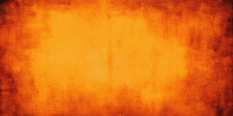old orange grunge background faded banner