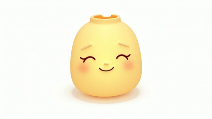 A lantern-shaped emoji (round paper lantern) with a calm, glowing expression