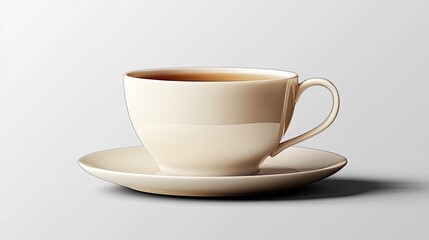 Obraz premium Cup of tea isolated on transparent background cutout