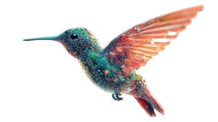 Obraz premium hummingbird isolated on white background 