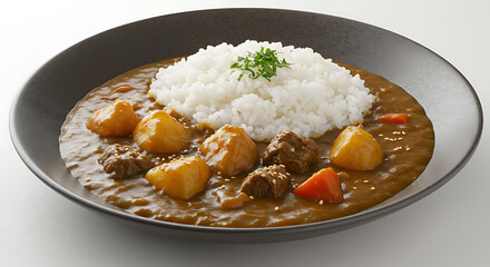 Japanese Curry Rice with Beef and Potatoes