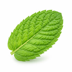 Fototapeta premium green leaf isolated on white background 