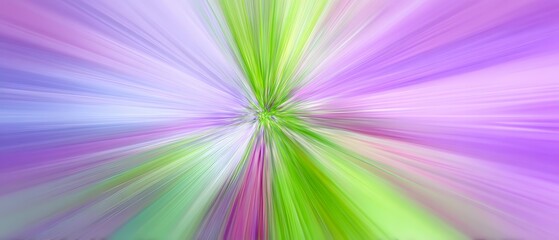 Abstract blurred background with radial lines in shades of purple and green.