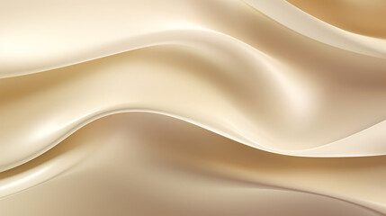 Fototapeta premium Elegant seamless wallpaper with soft beige curves and wavy geometric shapes, perfect for luxury, web, or presentation use.