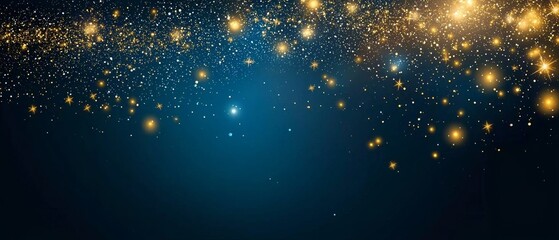 Fototapeta premium Dark blue abstract background featuring starry patterns.