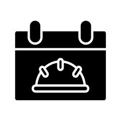 labor day calendar, Daily page calendar icon. Vector number days remaining. Agenda app, business deadlines, dates. Reminder, schedule simple pictogram.  