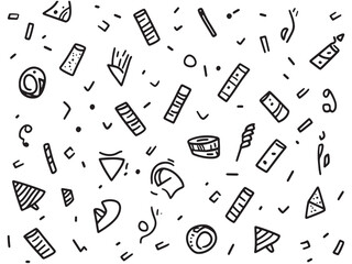 Party Confetti Pack line art icon celebration symbol