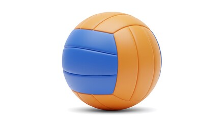 Volleyball Ball Close-up Isolated on White Background