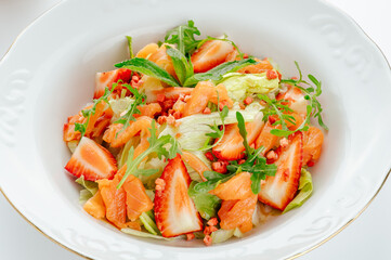 restaurant food on a white background. photos for the menu