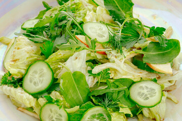 restaurant food on a white background. photos for the menu