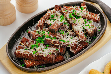 restaurant food on a white background. photos for the menu