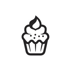 Cupcake dessert icon