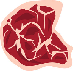 Raw meats. Qurban meat slice.