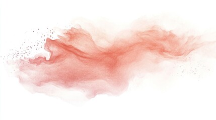Obraz premium Abstract, textured, soft, flowing, coral-toned, paint splatter