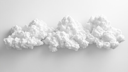 Abstract white clouds