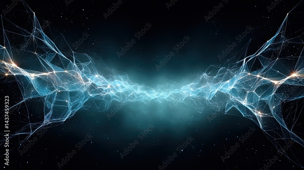 Wall mural 5g network nodes connection map background for futuristic tech visuals, modern 5g network nodes conn