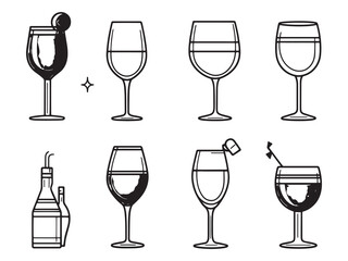 Party Dinnerware line art icon illustration for celebration events