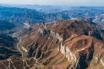Autumn in the Taihang Mountains of China