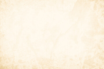 Colour old concrete wall texture background. Close up retro plain cream color cement wall background texture. Design paper vintage parchment element.