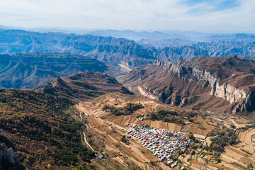 Autumn in the Taihang Mountains of China